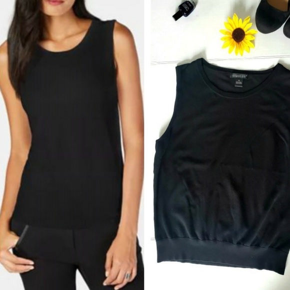 Black Sleeveless August Silk Top - Picture 6 of 16